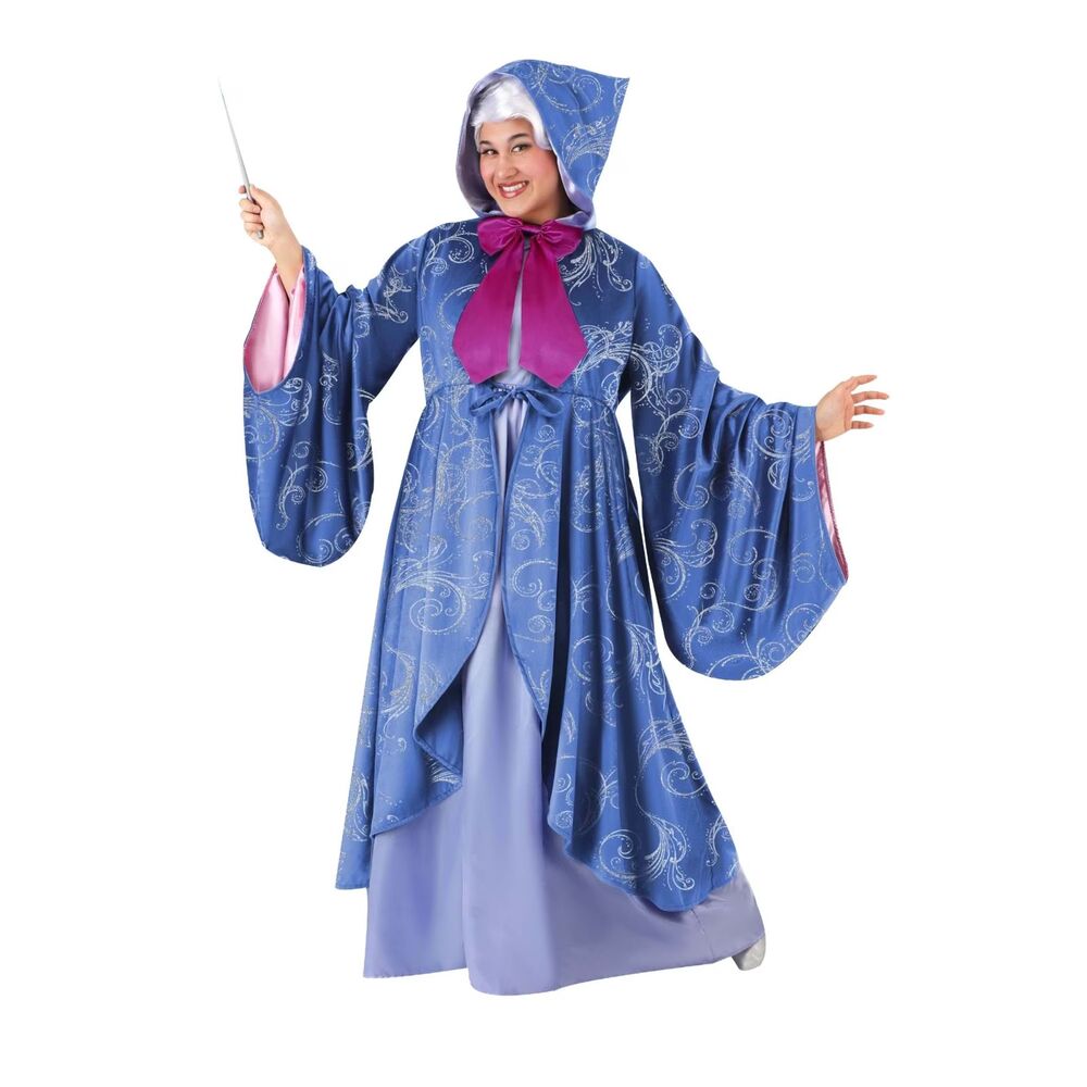 Disney Cinderella Fairy Godmother Womens Costume Size 6X Plus Embellished